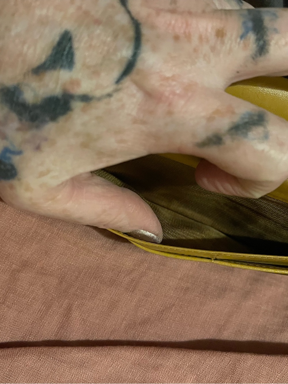 Celine Mustard Leather Snap Wallet - Picture 13 of 14